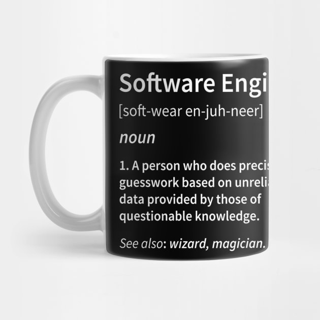 Software Engineer Definition by DragonTees